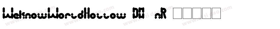 WeknowWorldHollow-DO0nR字体转换