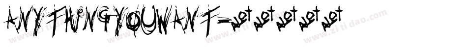 anythingyouwant字体转换