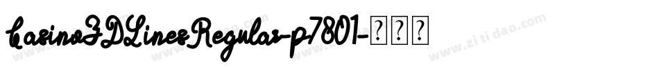 Casino3DLinesRegular-p7801字体转换