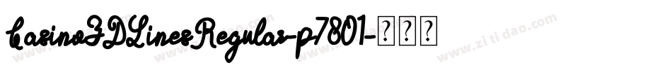 Casino3DLinesRegular-p7801字体转换