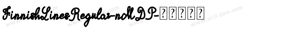 FinnishLinesRegular-nMDP字体转换