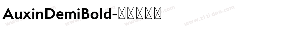 AuxinDemiBold字体转换