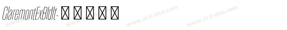 ClaremontExBldIt字体转换