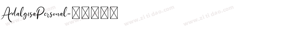 AdalgisaPersonal字体转换