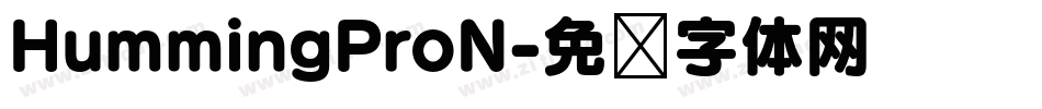 HummingProN字体转换
