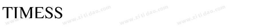 TIMESS字体转换