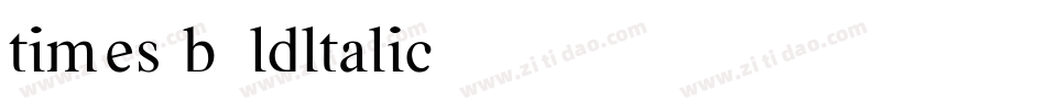 times-boldltalic字体转换