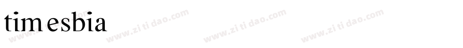 timesbia字体转换