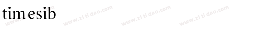timesib字体转换