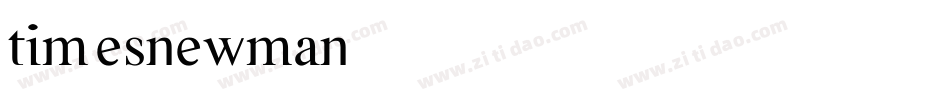 timesnewman字体转换