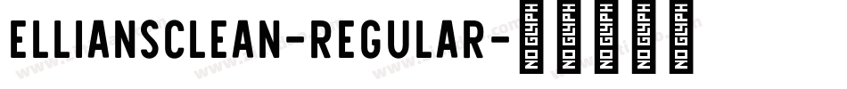 ElliansClean-Regular字体转换
