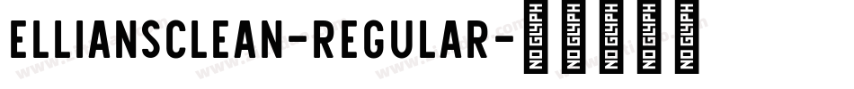 ElliansClean-Regular字体转换