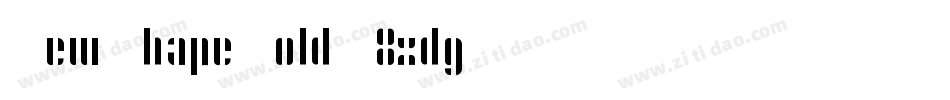 NewShapeBold-8xdg字体转换