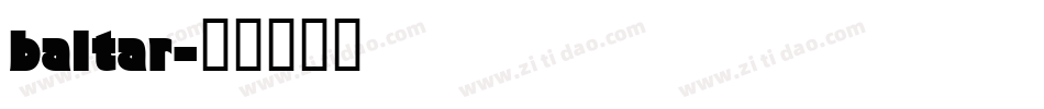baltar字体转换