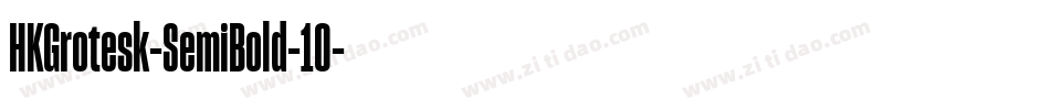 HKGrotesk-SemiBold-10字体转换