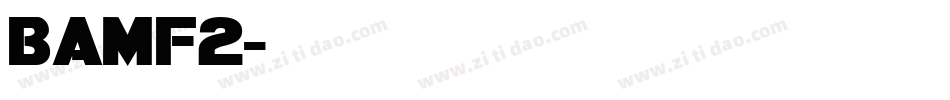 bamf2字体转换