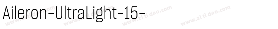 Aileron-UltraLight-15字体转换
