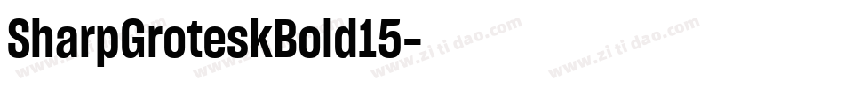 SharpGroteskBold15字体转换