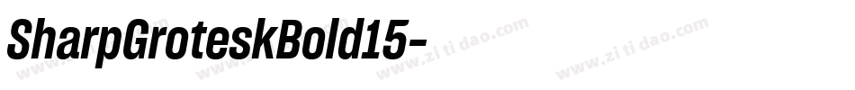 SharpGroteskBold15字体转换