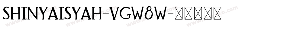 ShinyAisyah-VGW8w字体转换
