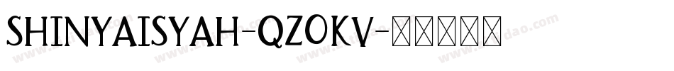 ShinyAisyah-qZ0KV字体转换