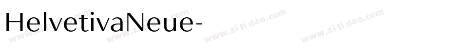HelvetivaNeue字体转换