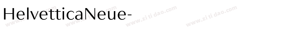 HelvetticaNeue字体转换
