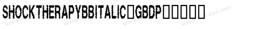 ShocktherapybbItalic-gBDP字体转换