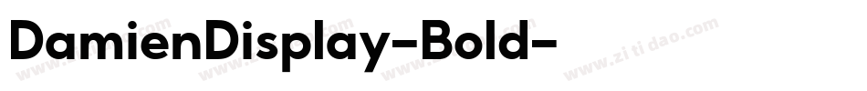 DamienDisplay-Bold字体转换