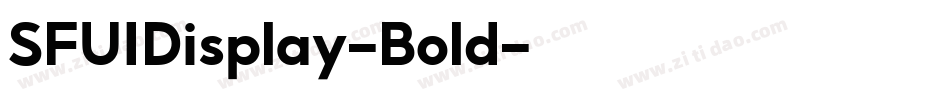 SFUIDisplay-Bold字体转换