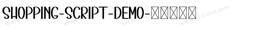 Shopping-Script-Demo字体转换
