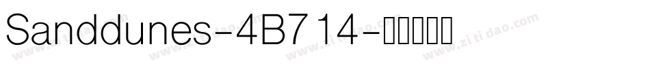 Sanddunes-4B714字体转换