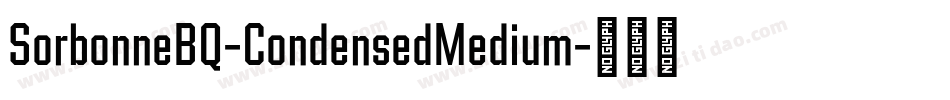 SorbonneBQ-CondensedMedium字体转换