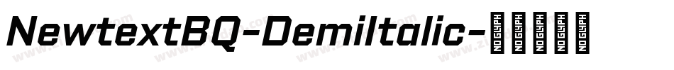 NewtextBQ-DemiItalic字体转换