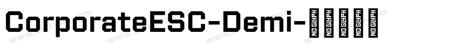 CorporateESC-Demi字体转换