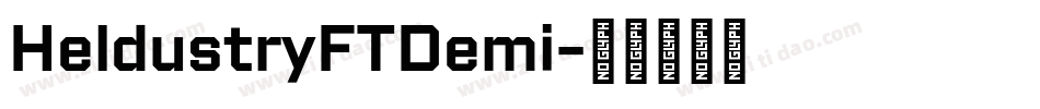 HeldustryFTDemi字体转换