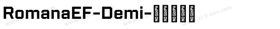 RomanaEF-Demi字体转换