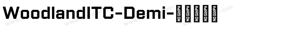 WoodlandITC-Demi字体转换