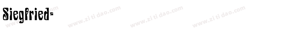 Siegfried字体转换