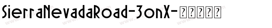 SierraNevadaRoad-3onX字体转换