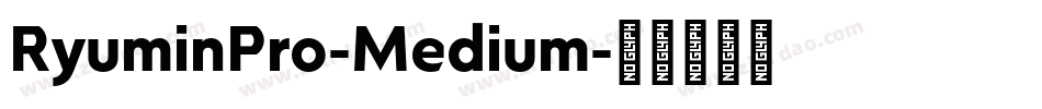 RyuminPro-Medium字体转换
