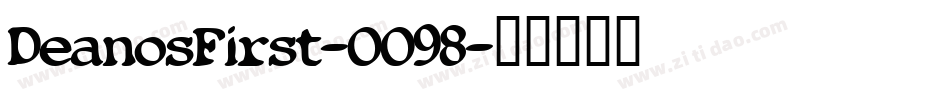 DeanosFirst-OO98字体转换