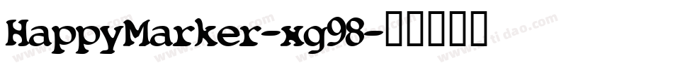 HappyMarker-xg98字体转换