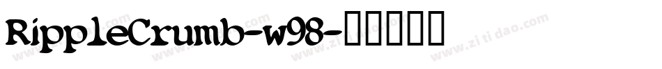 RippleCrumb-w98字体转换