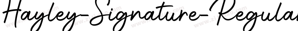 Hayley-Signature-Regular字体转换