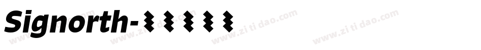 Signorth字体转换