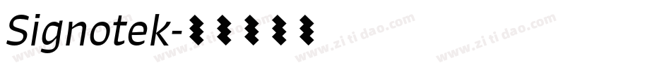 Signotek字体转换