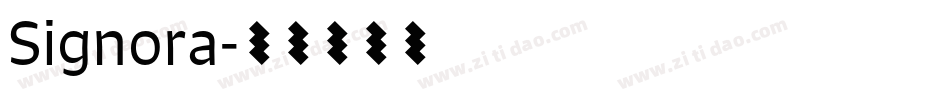 Signora字体转换