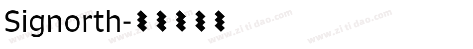 Signorth字体转换
