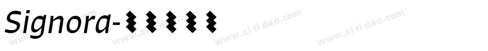 Signora字体转换